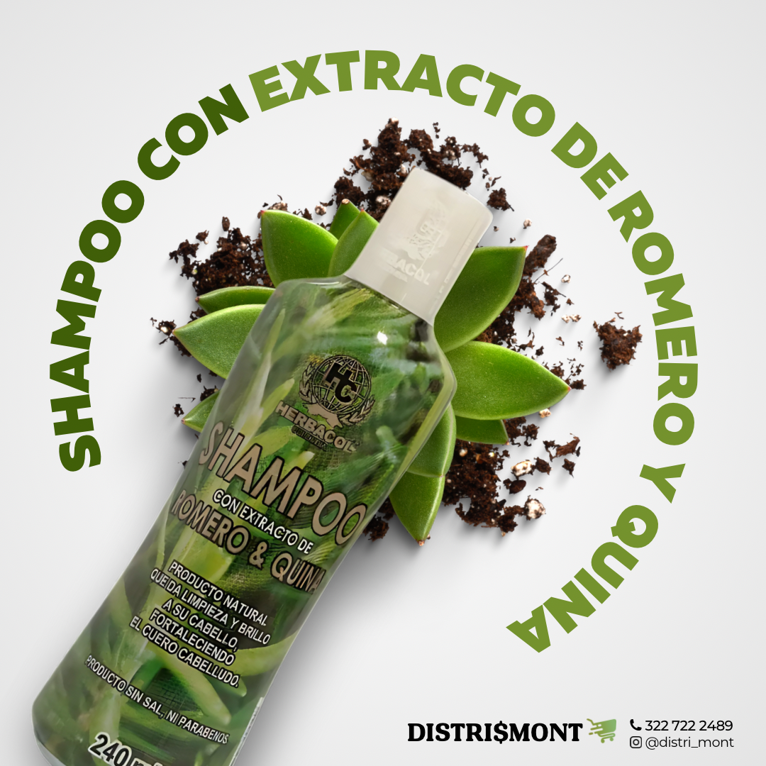 SHAMPOO DE ROMERO Y QUINA 1000ML