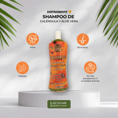 SHAMPOO DE CALÉNDULA Y ALOE VERA