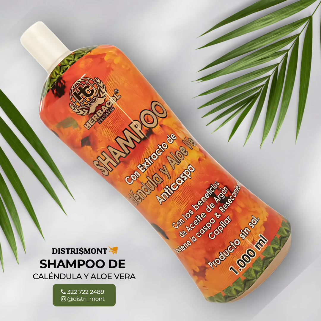 SHAMPOO DE CALÉNDULA Y ALOE VERA