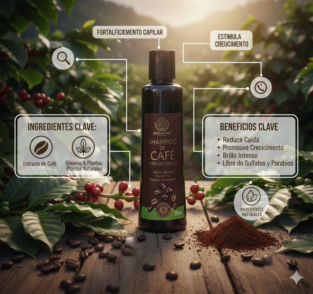 SHAMPOO DE CAFÉ VITA-CRECEPELO 240ML