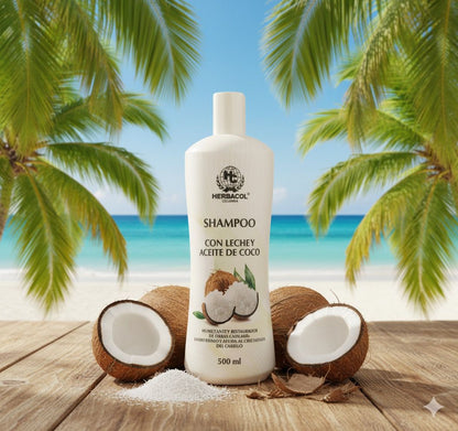 SHAMPOO CON LECHE Y ACEITE DE COCO 1000ML