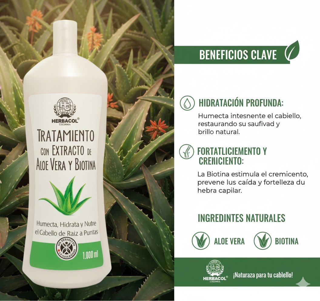 TRATAMIENTO ALOE VERA Y BIOTINA X1000